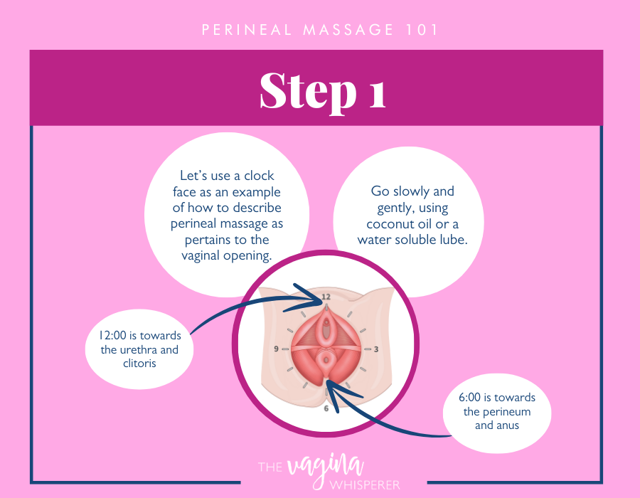 step 1 how to massage vaginal scar tissue