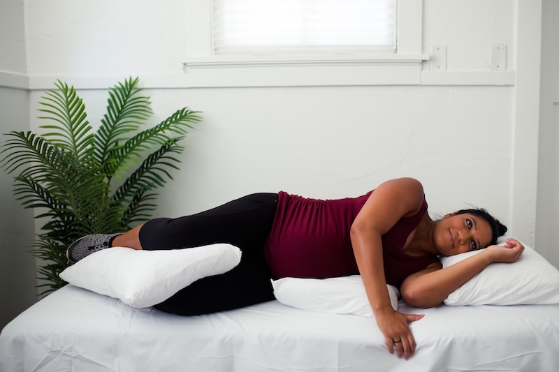 sleeping on left side to help with varicosities on vulva
