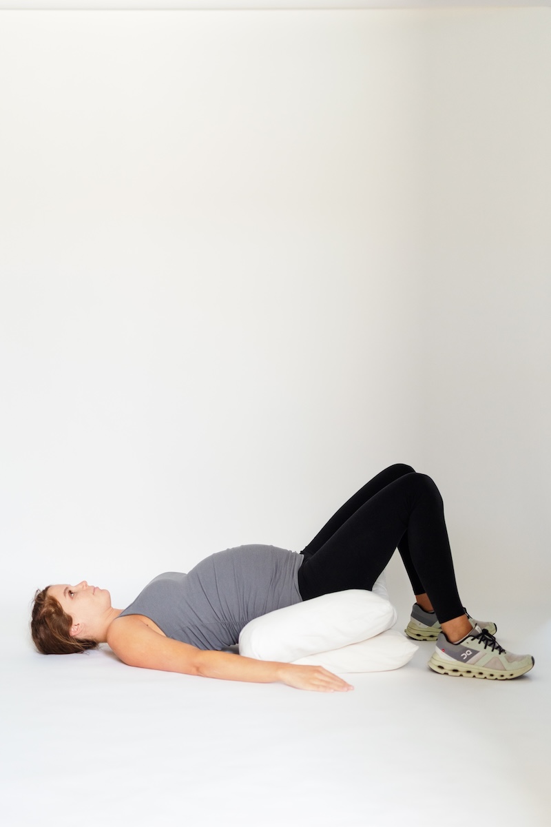 elevated pelvis for varicosities on vulva