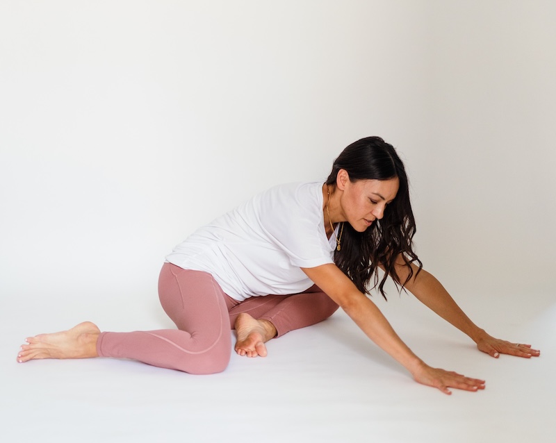 shin box stretch for pudendal neuralgia exercises